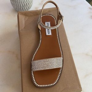 Steve Madden | Shoes | Steve Madden Nickel Rhinestone Sandals | Poshmark